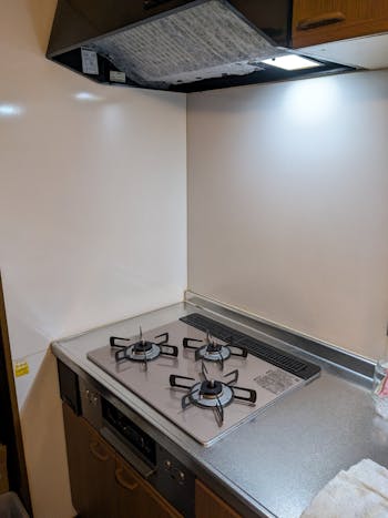 埼玉県のお客様のビルトインコンロ交換工事